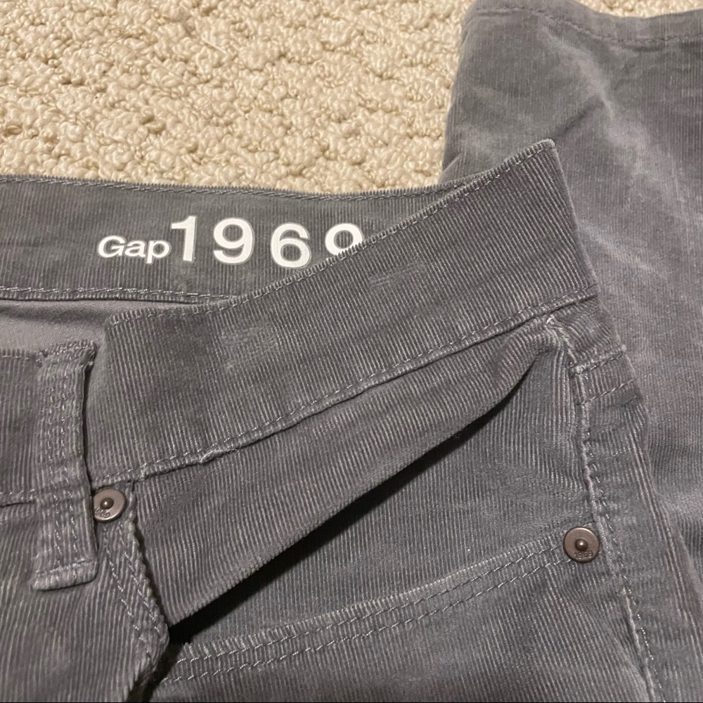 GAP 1969 Gray Corduroy Legging Jean - Picture 4 of 7